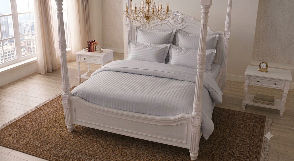 LIGHT GREY SATIN STRIPES