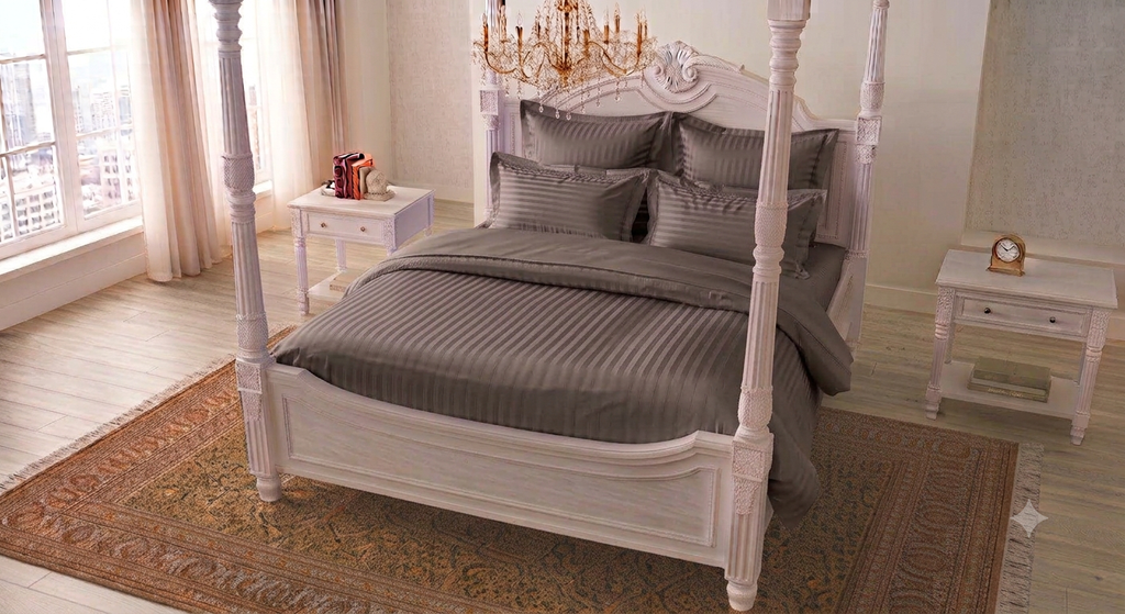 TAUPE SATIN STRIPES