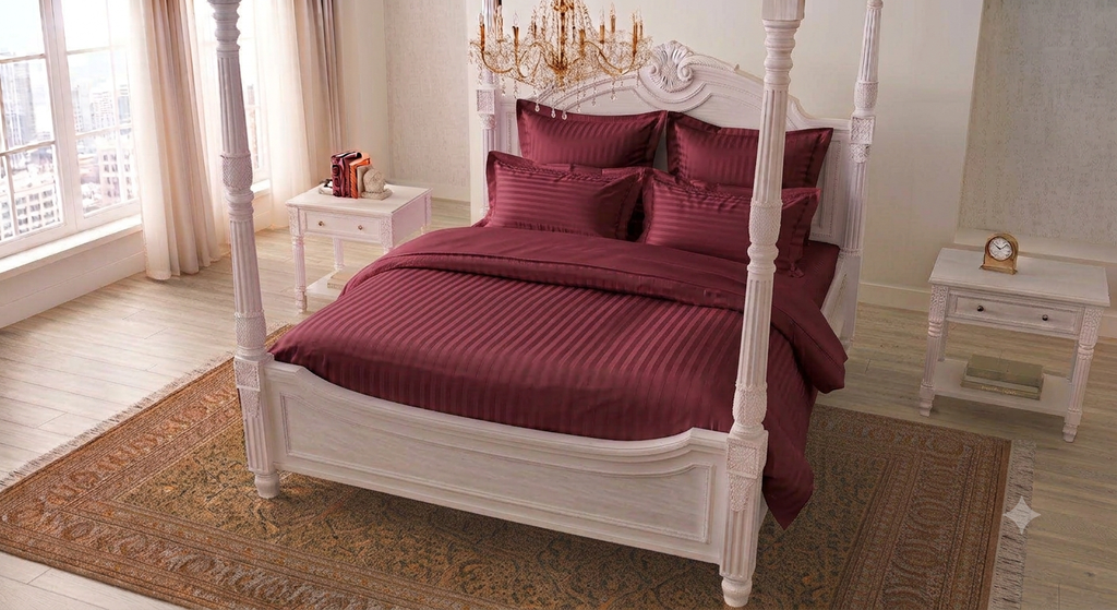 MAROON SATIN STRIPES