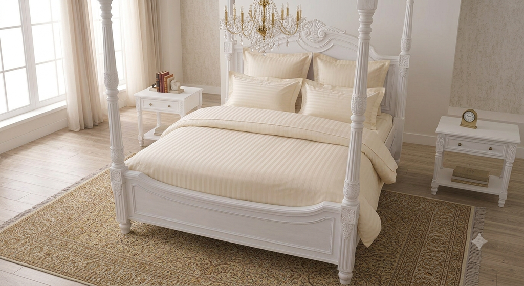 IVORY SATIN STRIPES